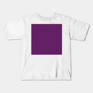 Solid Plum Light Purple  Monochrome Minimal Design Kids T-Shirt